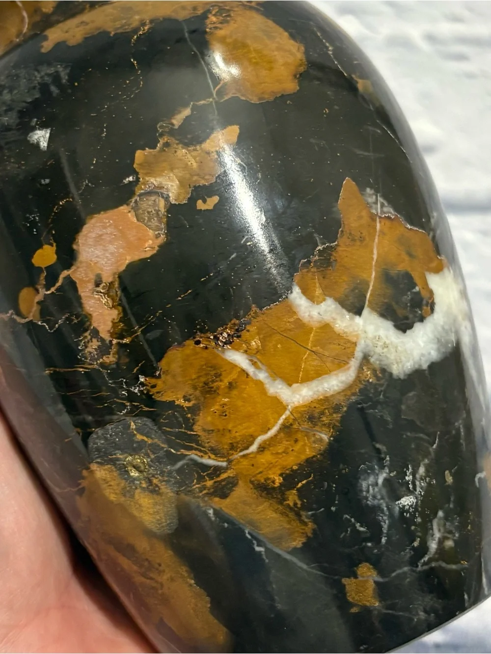 Vintage MCM Pier 1 Imports marbled stone vase